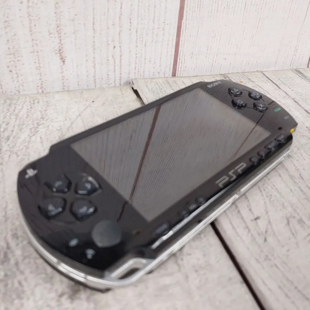 WORKS but NO BATTERY - Sony PSP 1001 1000 Series USA Console Black + Memory Card